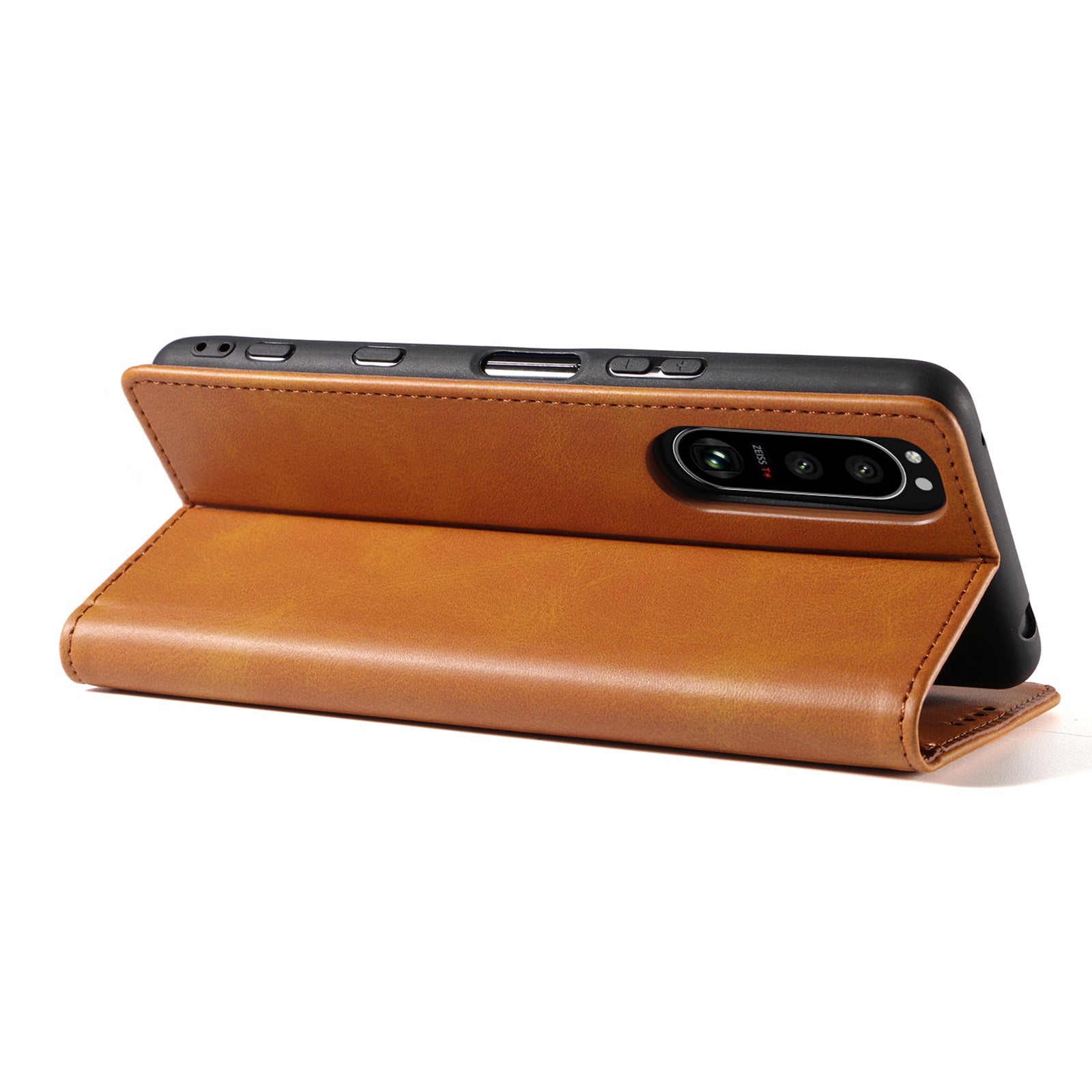 For Sony Xperia 5 IV 5G Business Style Strong Magnet Shockproof Phone Case Wallet Flip Leather Cover Stand For Sony Xperia 5 IV 5G Business Style Strong Magnet Shockproof Phone Case Wallet Flip Leather Cover Stand